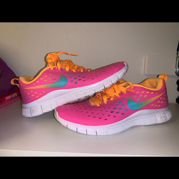Nike Free Run 5.0 - Youth Girls Running Shoes - Picture 1 of 9